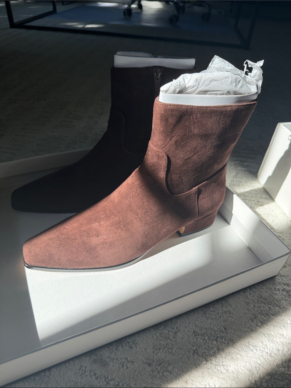 Steve Madden Brown Suede Ankle Booties
